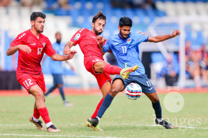 Lebanon vs Maldives in SAFF Championship 2023 held in Sree Kanteerava Stadium, Bengaluru, India, on Tuesday, 28th June 2023. Photos: Nausham Waheed, Hassan Simah / images.mv