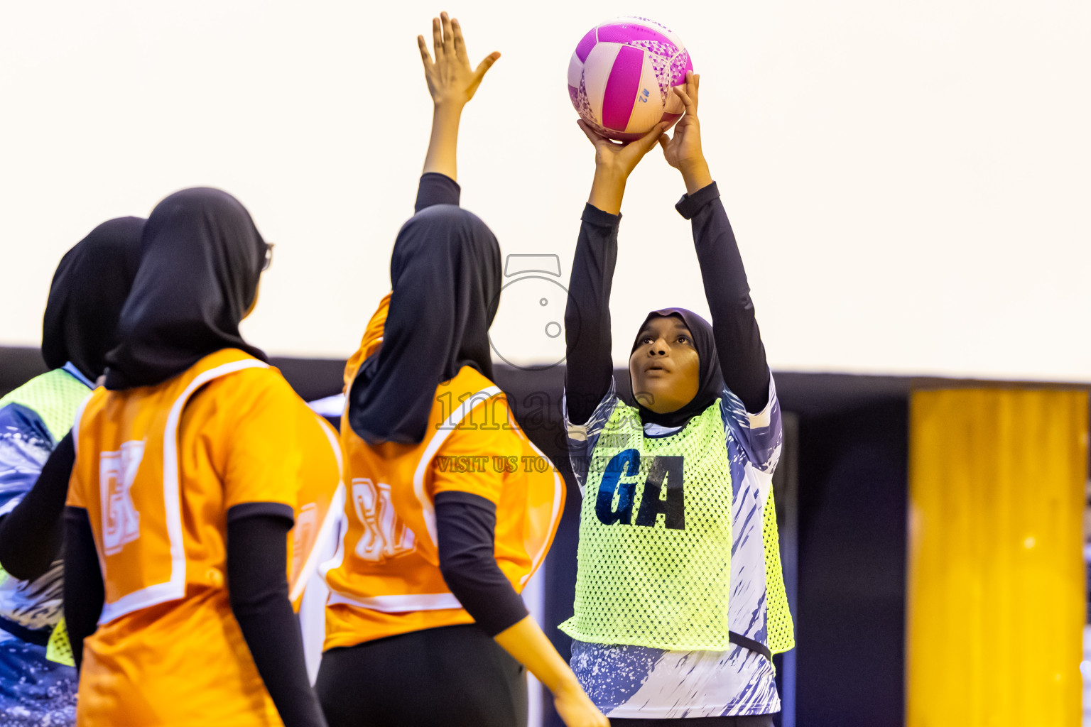SC Skylark vs Youth United SC in Day 5 of 24th Milo Netball Association Championship held in Social Center at Male', Maldives on Friday, 5th September 2025. Photos: Nausham Waheed / images.mv