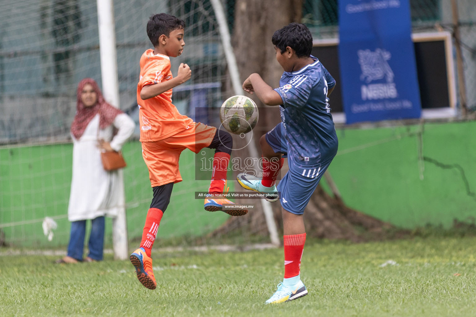 Day 1 of Nestle kids football fiesta, held in Henveyru Football Stadium, Male', Maldives on Wednesday, 11th October 2023 Photos: Shut Abdul Sattar/ Images.mv