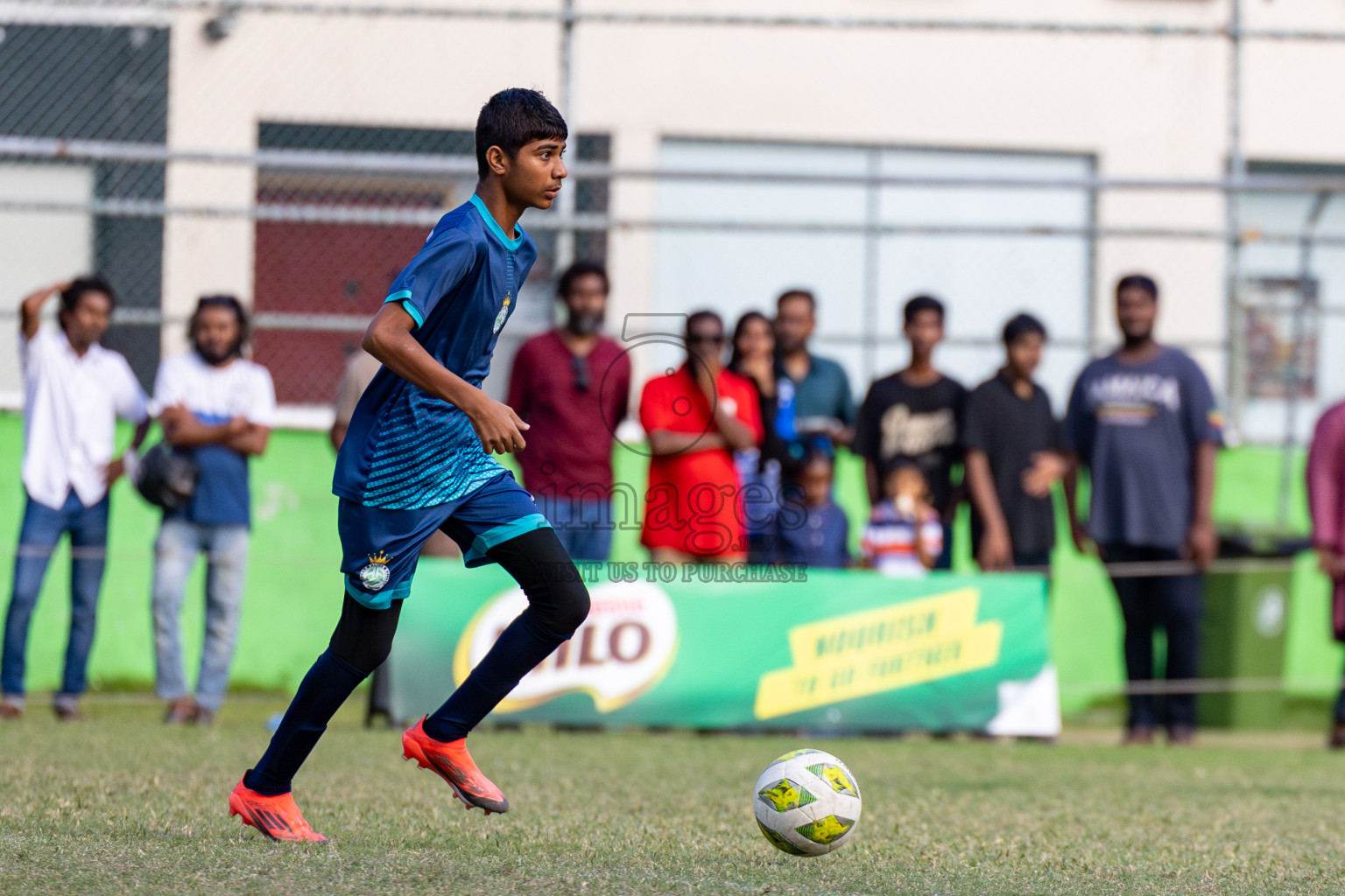 Day 2 of MILO Academy Championship 2024 held in Henveyru Stadium, Male', Maldives on Thursday, 1st November 2024. 
Photos:Hassan Simah / Images.mv