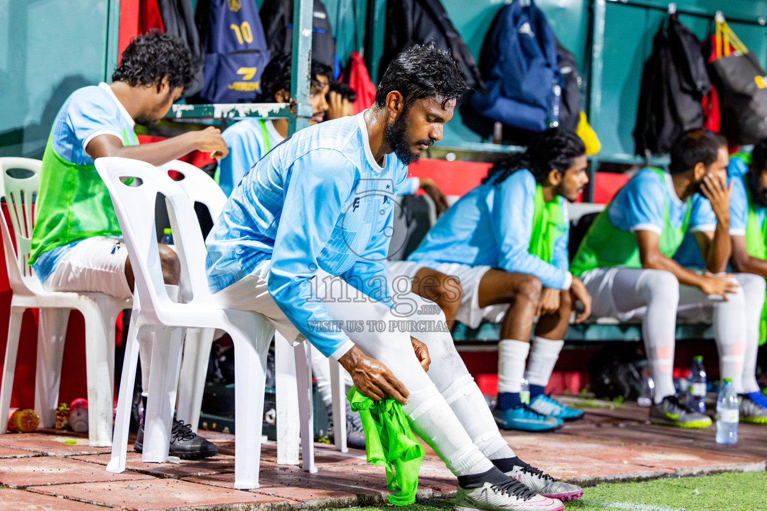 TEAM MACL vs STELCO RC in Quarter Finals of Club Maldives Cup 2024 held in Rehendi Futsal Ground, Hulhumale', Maldives on Wednesday, 9th October 2024. Photos: Nausham Waheed / images.mv