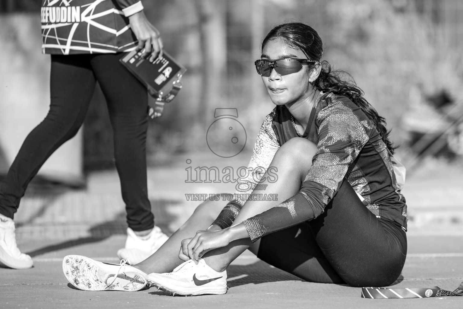 Day 4 of MWSC Interschool Athletics Championships 2024 held in Hulhumale Running Track, Hulhumale, Maldives on Tuesday, 12th November 2024. Photos by: Raaif Yoosuf / Images.mv