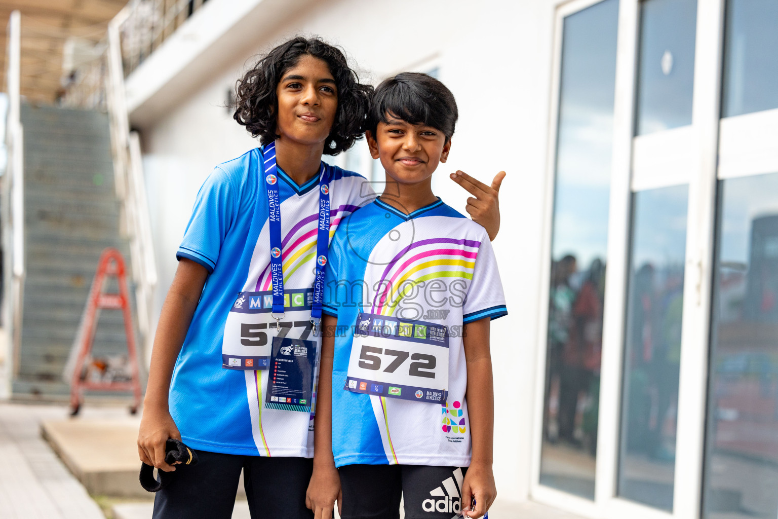 Day 2 of MWSC Interschool Athletics Championships 2024 held in Hulhumale Running Track, Hulhumale, Maldives on Sunday, 10th November 2024. 
Photos by:  Hassan Simah / Images.mv