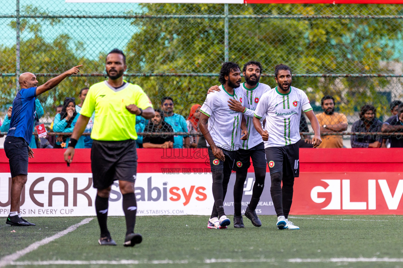 AA. Maalhos VS AA. Bodufolhudhoo in Day 7 of Golden Futsal Challenge 2025 was held on Saturday, 11th January 2025, in Hulhumale', Maldives 
Photos: Hassan Simah / images.mv