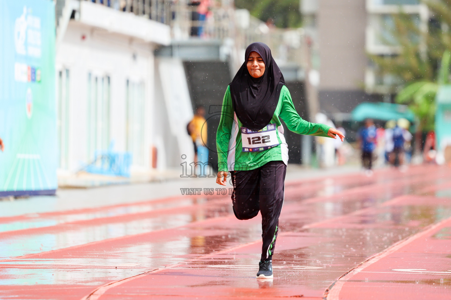 Day 1 of MWSC Interschool Athletics Championships 2024 held in Hulhumale Running Track, Hulhumale, Maldives on Saturday, 9th November 2024. 
Photos by: Ismail Thoriq, Hassan Simah / Images.mv