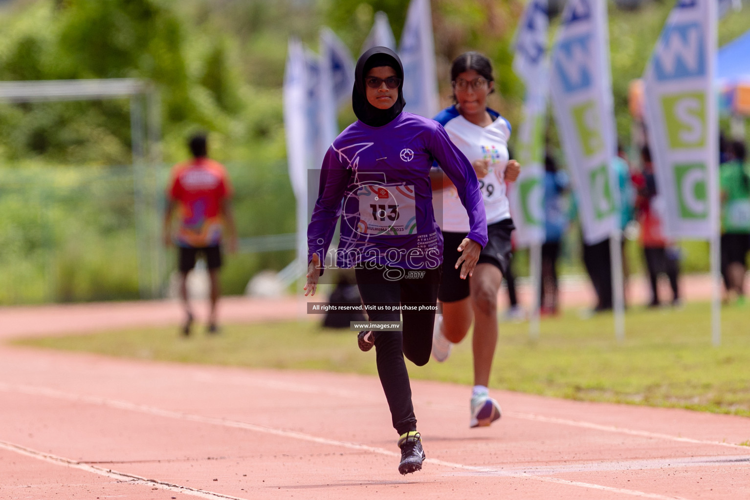 Day two of Inter School Athletics Championship 2023 was held at Hulhumale' Running Track at Hulhumale', Maldives on Sunday, 15th May 2023. Photos: Shuu/ Images.mv