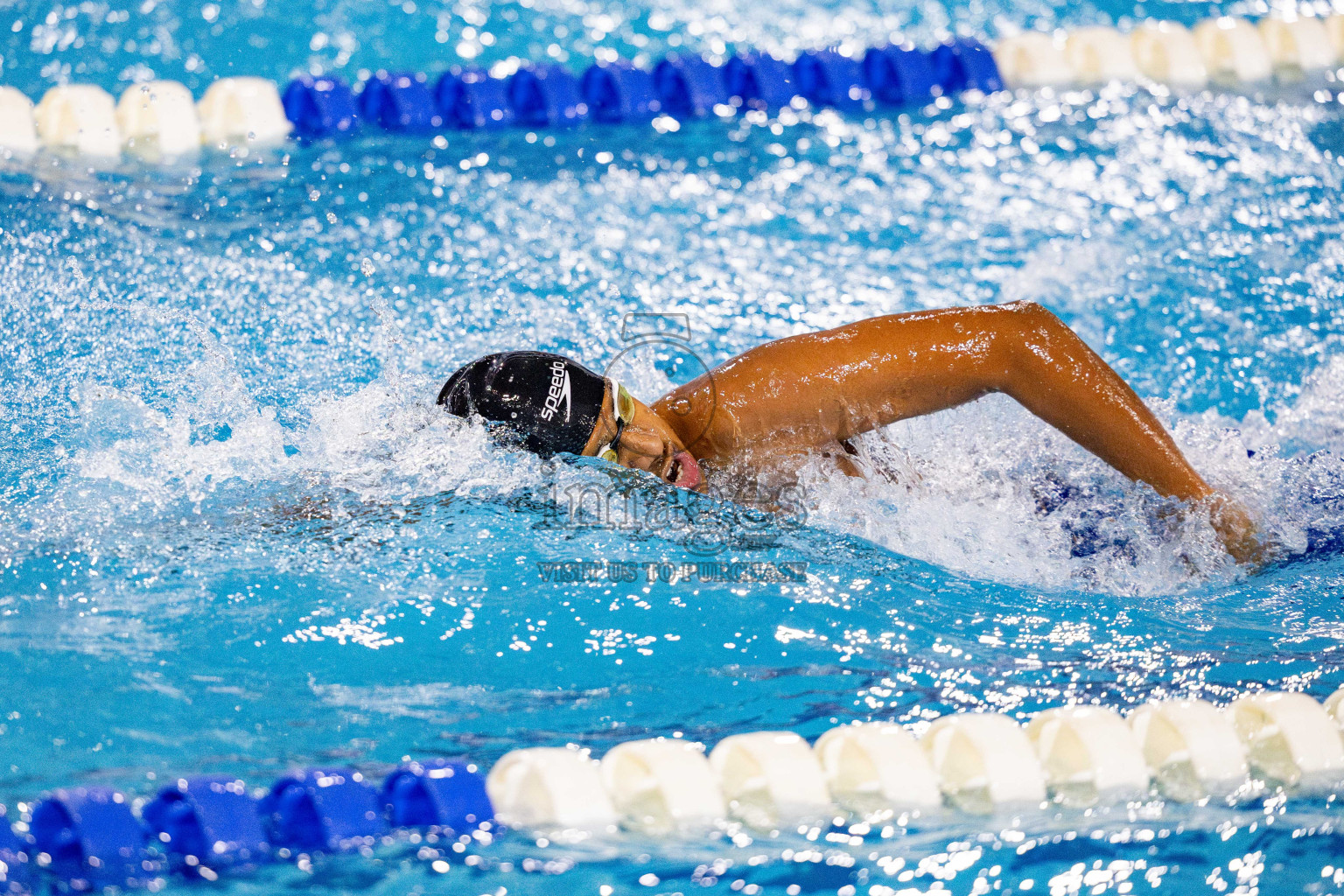 Day 4 of National Swimming Championship 2024 held in Hulhumale', Maldives on Monday, 16th December 2024. Photos: Hassan Simah / images.mv