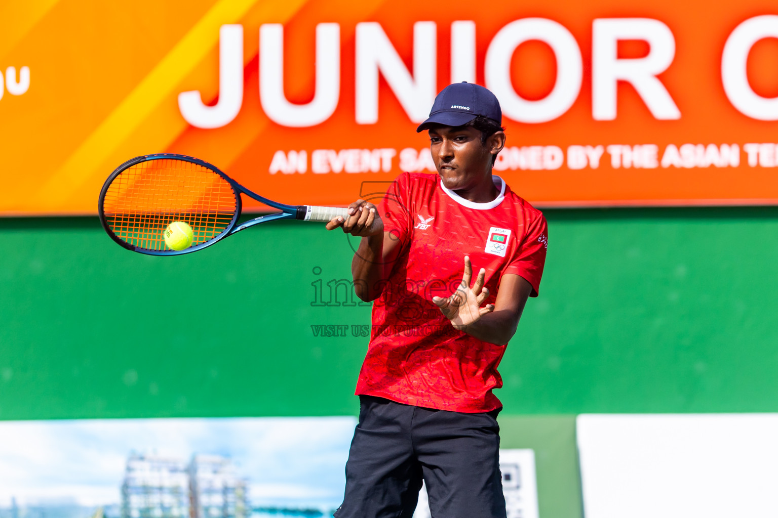 Day 8 of ATF Maldives Junior Open Tennis was held in Male' Tennis Court, Male', Maldives on Thursday, 19th December 2024. Photos: Nausham Waheed/ images.mv