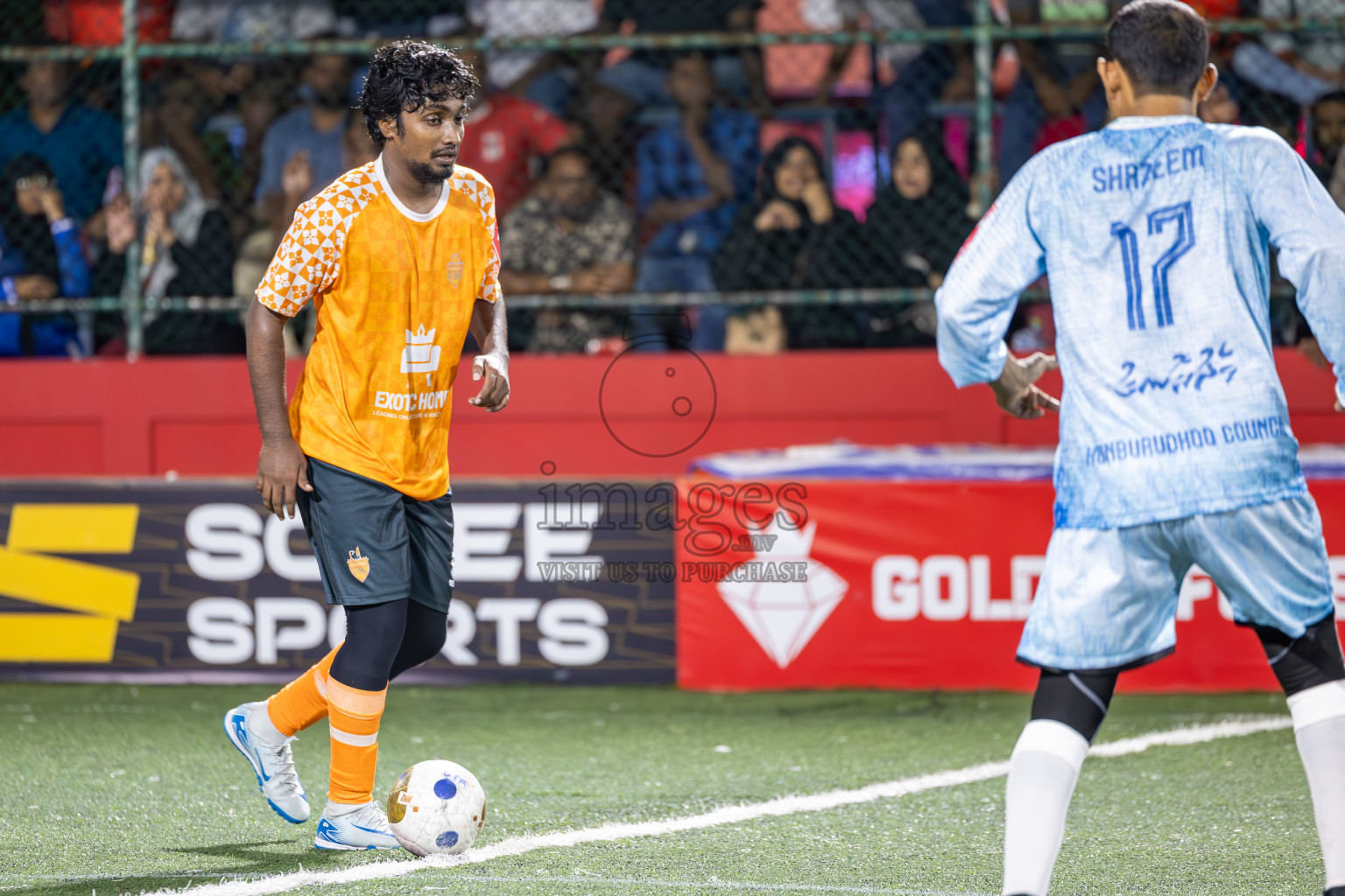 ADh Hangnaameedhoo vs ADh Kunburudhoo in Day 15 of Golden Futsal Challenge 2025 was held on Sunday, 19th January 2025, in Hulhumale', Maldives. Photos: Ismail Thoriq / images.mv