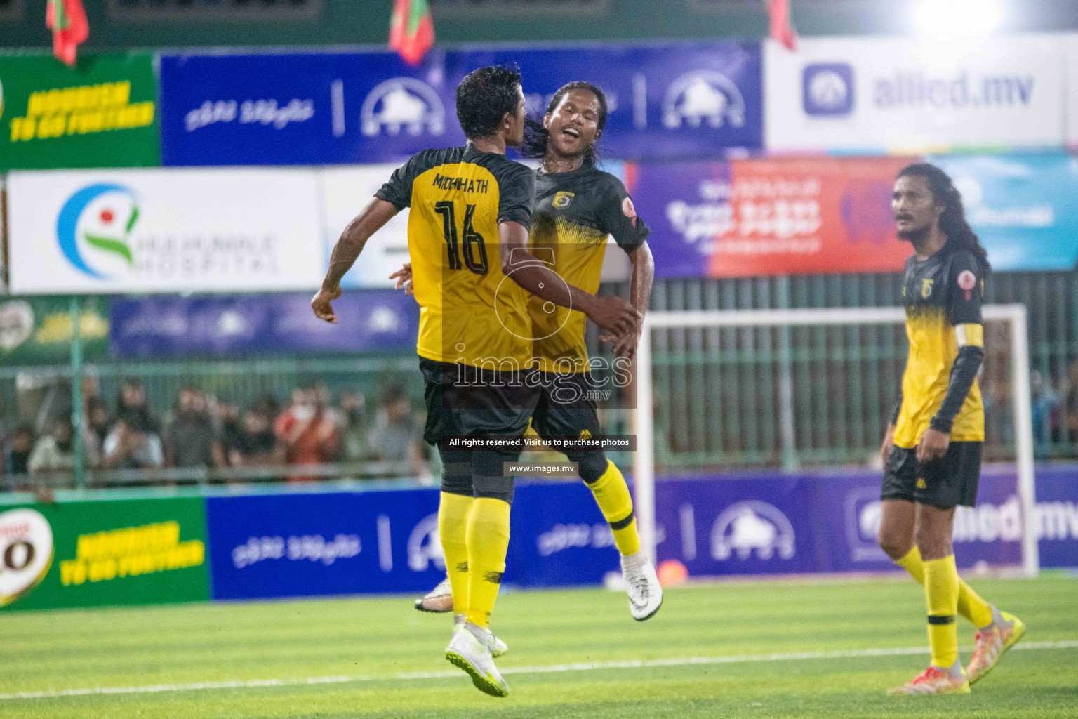 Team FSM Vs Prisons Club in the Semi Finals of Club Maldives 2021 held in Hulhumale, Maldives on 15 December 2021. Photos: Ismail Thoriq / images.mv