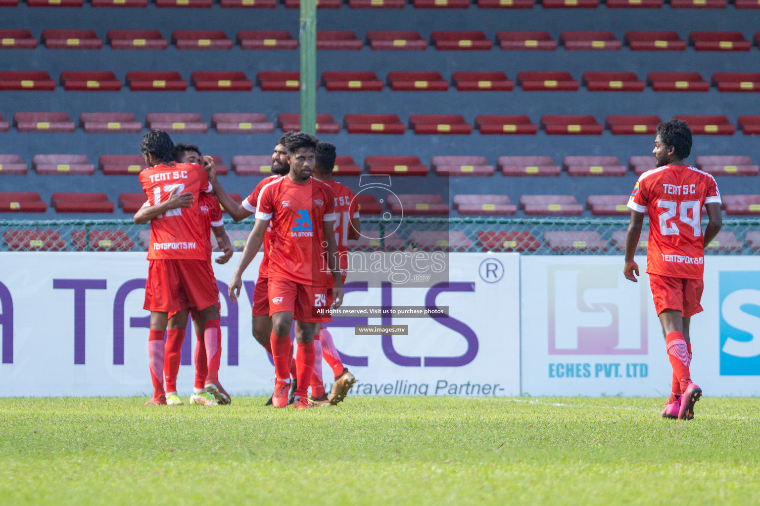 Tent Sports Club vs Club PK in 2nd Division 2022 on 13th July 2022, held in National Football Stadium, Male', Maldives  Photos: Hassan Simah / Images.mv