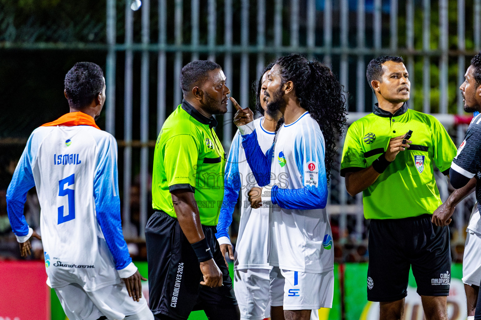 CLUB FEN vs TEAM ALLIED in Club Maldives Cup 2024 held in Rehendi Futsal Ground, Hulhumale', Maldives on Tuesday, 1st October 2024. Photos: Nausham Waheed / images.mv