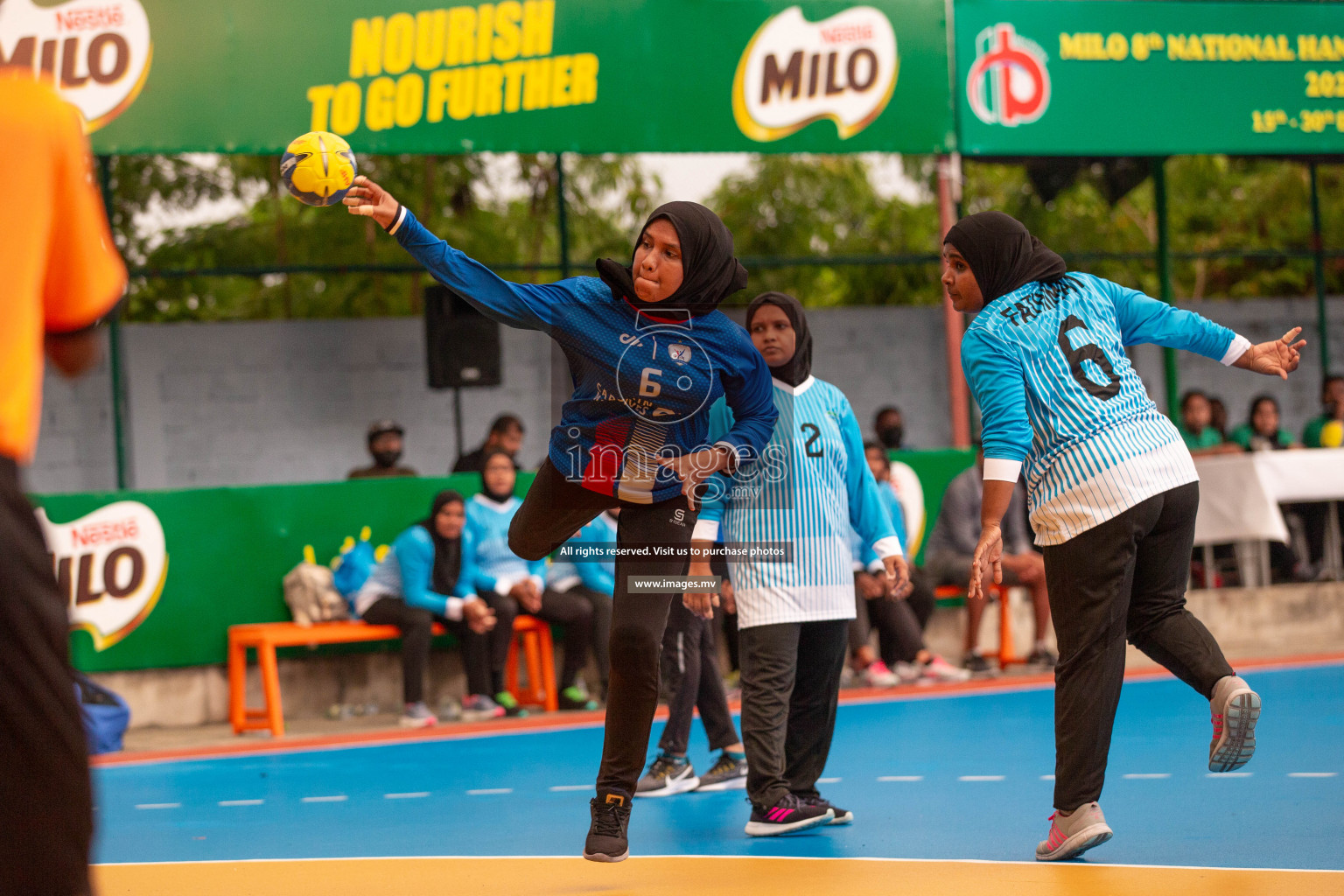 Milo 8th National Handball Tournament Day3, 17th December 2021, at Handball Ground, Male', Maldives. Photos by Shuu Abdul Sattar