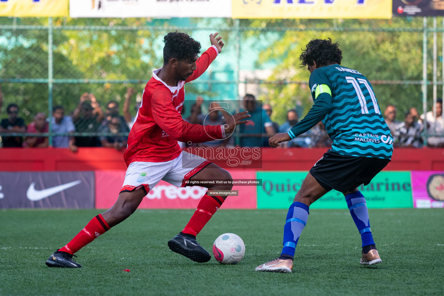 AA. Bodufulhudho vs AA. Mathiveri in Day 7 of Golden Futsal Challenge 2023 on 11 February 2023 in Hulhumale, Male, Maldives