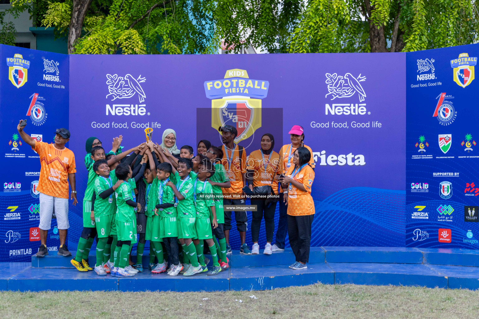 Day 4 of Nestle Kids Football Fiesta, held in Henveyru Football Stadium, Male', Maldives on Saturday, 14th October 2023
Photos: Ismail Thoriq / images.mv