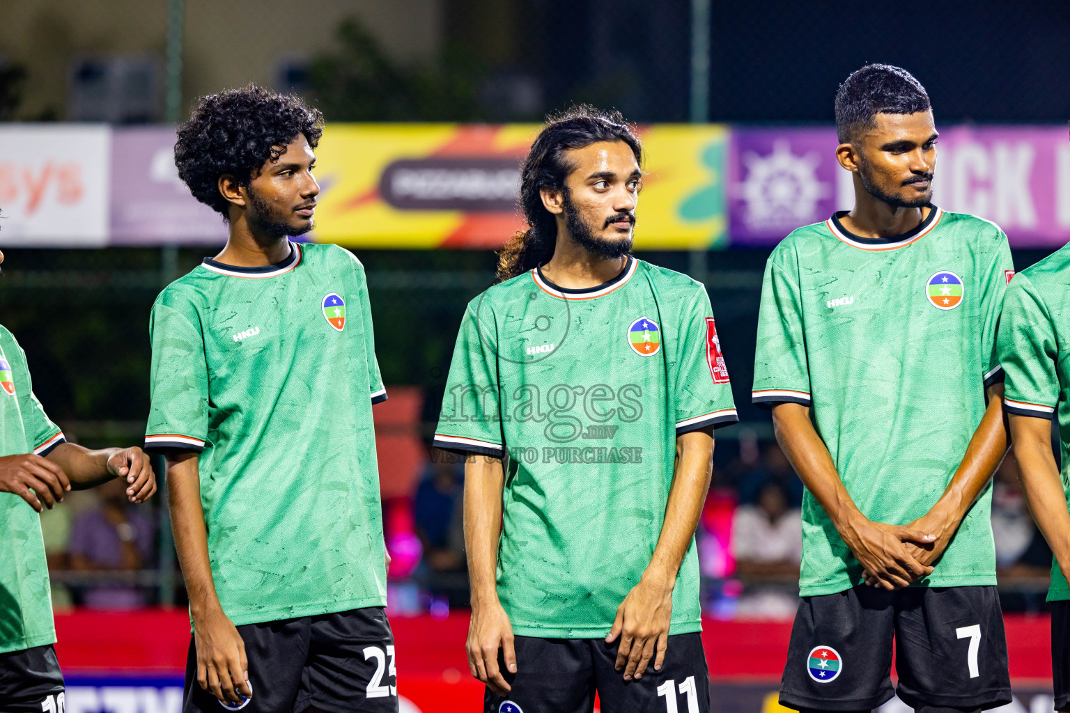 GDh Madaveli VS GDh Thinadhoo in Day 7 of Golden Futsal Challenge 2025 was held on Saturday, 11th January 2025, in Hulhumale', Maldives Photos: Nausham Waheed / images.mv