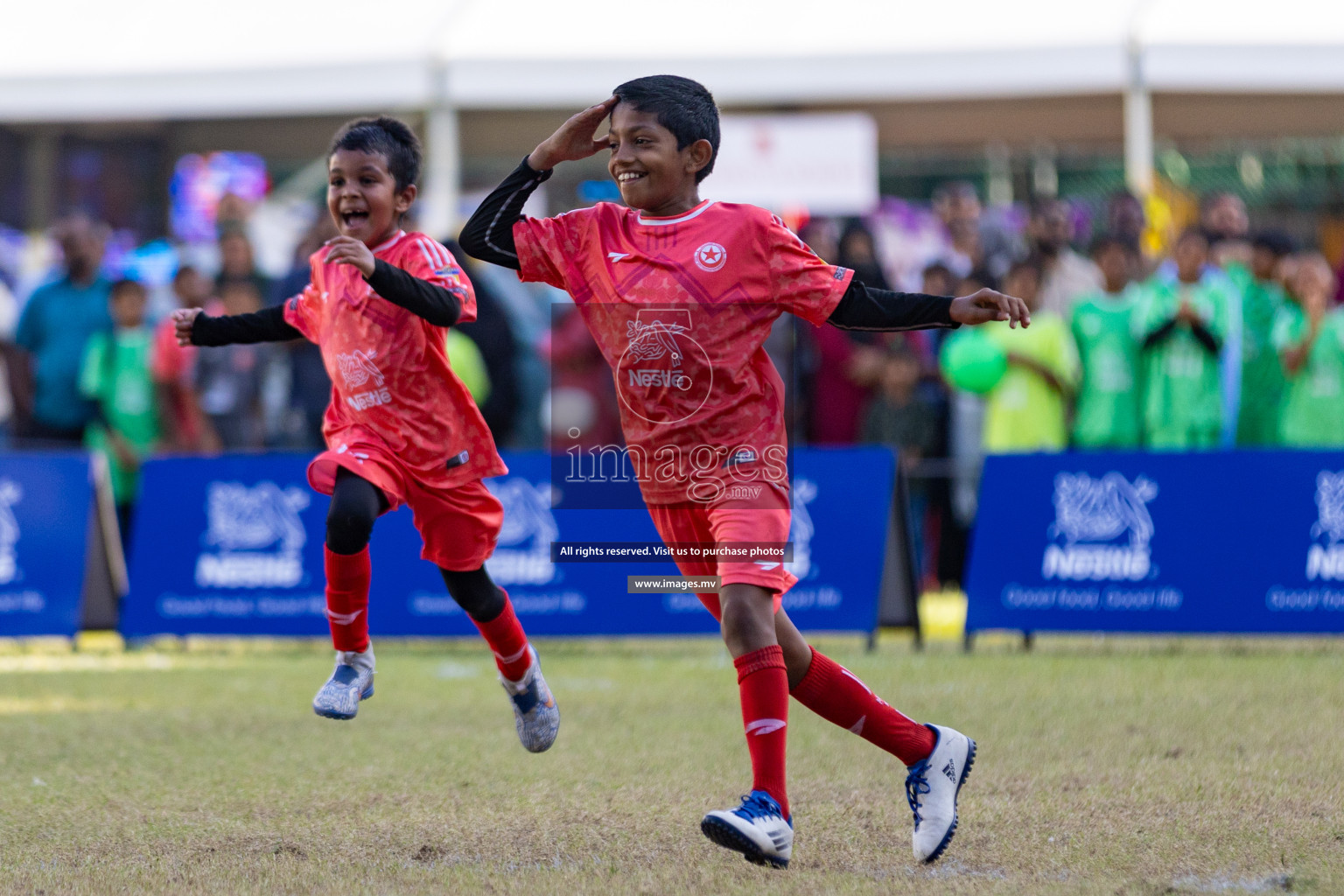 Nestle Kids Football Fiesta 2023 - Day 4
Day 4 of Nestle Kids Football Fiesta, held in Henveyru Football Stadium, Male', Maldives on Saturday, 14th October 2023 Photos: Nausham Waheed / images.mv