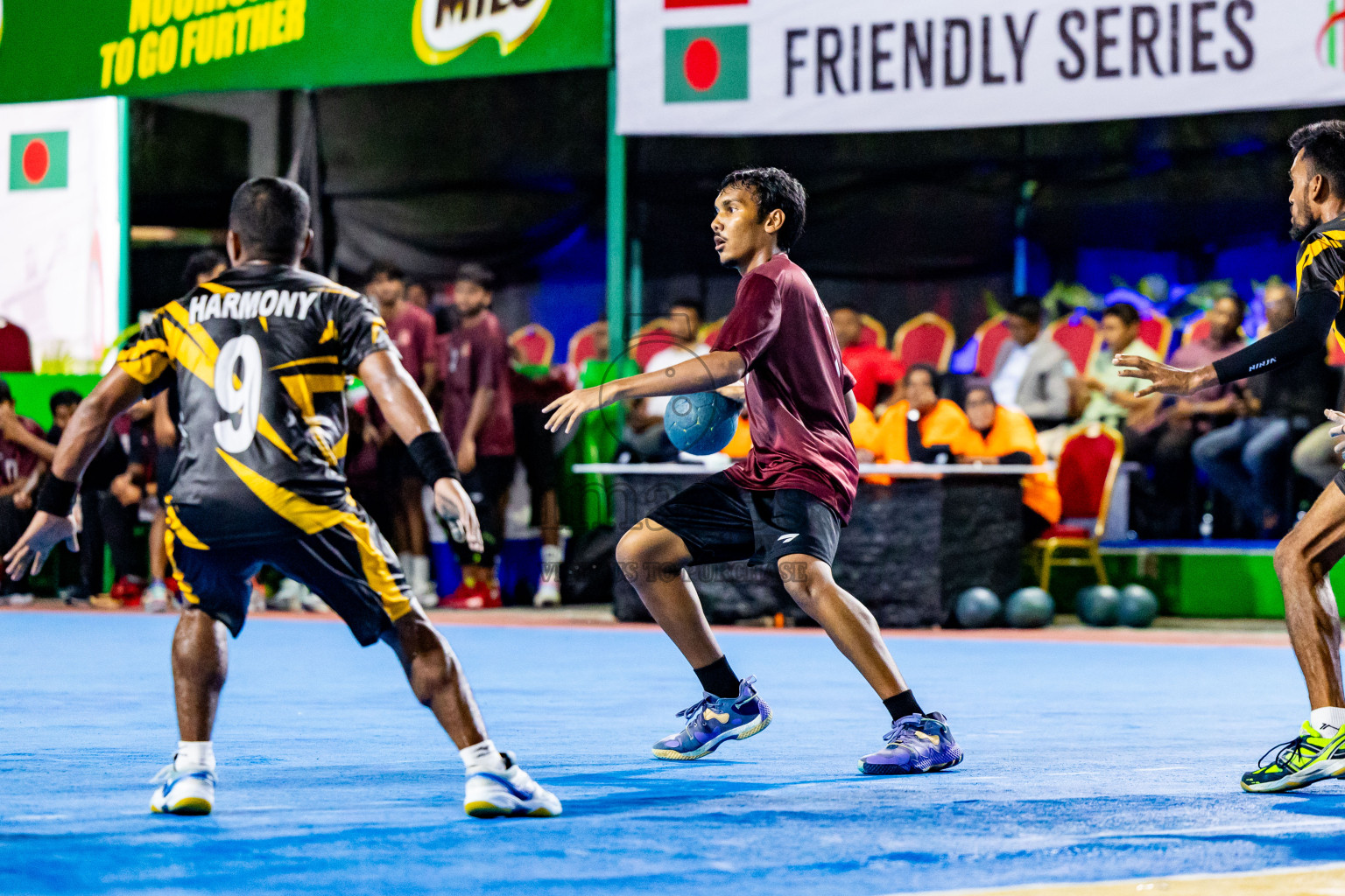 U-19 National Team vs Bangladesh Ansarvdp from Handball International Friendly Series held in Handball ground, Male', Maldives on Sunday, 30th June 2023 Photos: Nausham Waheed/ Images.mv