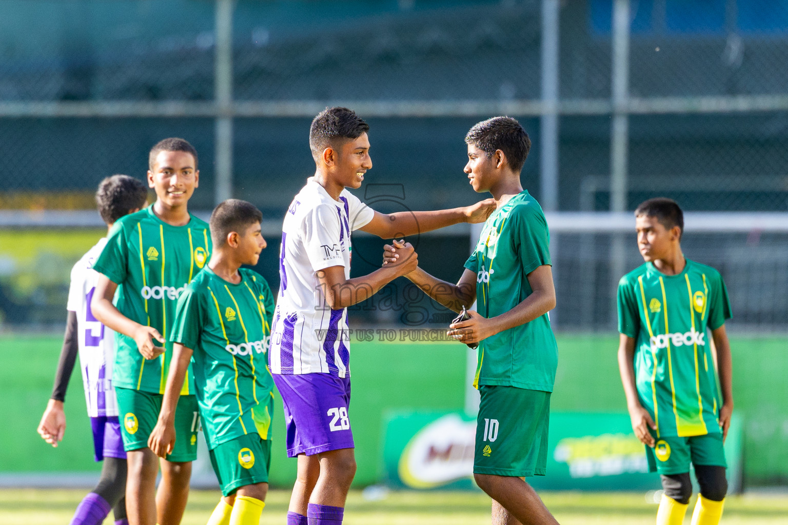 Day 5 of MILO Academy Championship 2025 (U14) was held on Monday, 3rd November 2025 at Henveiru Football Grounds, Male', Maldives . 

Photos: Mohamed Mahfooz Moosa / images.mv