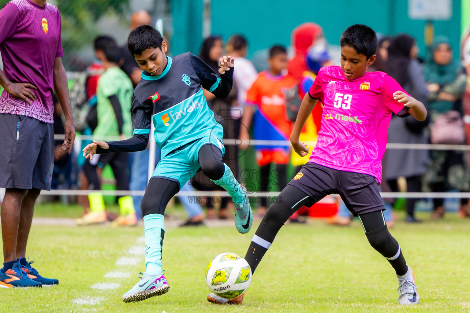 Day 1 of MILO Academy Championship 2025 (U-12) was held at Henveiru Stadium in Male', Maldives on Thursday, 1st May 2025. Photos: Nausham Waheed / images.mv