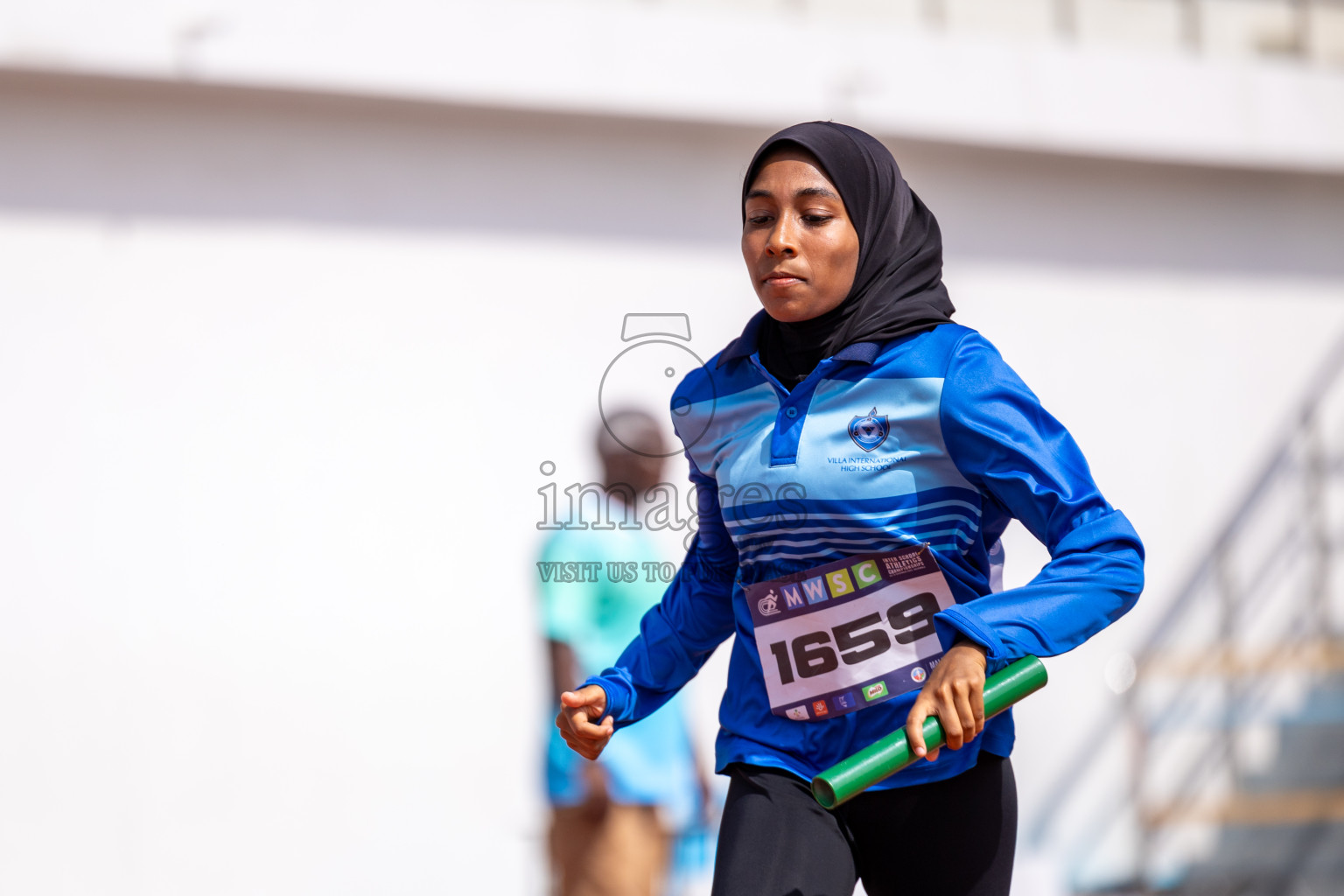 Day 6 of MWSC Interschool Athletics Championships 2024 held in Hulhumale Running Track, Hulhumale, Maldives on Thursday, 14th November 2024. Photos by: Ismail Thoriq / Images.mv