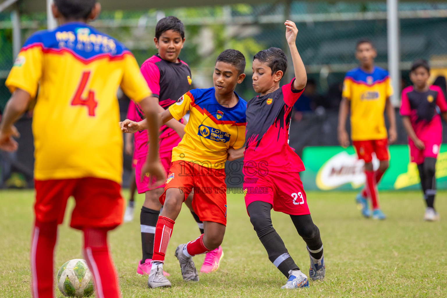 Day 1 of MILO Academy Championship 2024 - U12 was held at Henveiru Grounds in Male', Maldives on Thursday, 4th July 2024. Photos: Shuu Abdul Sattar / images.mv