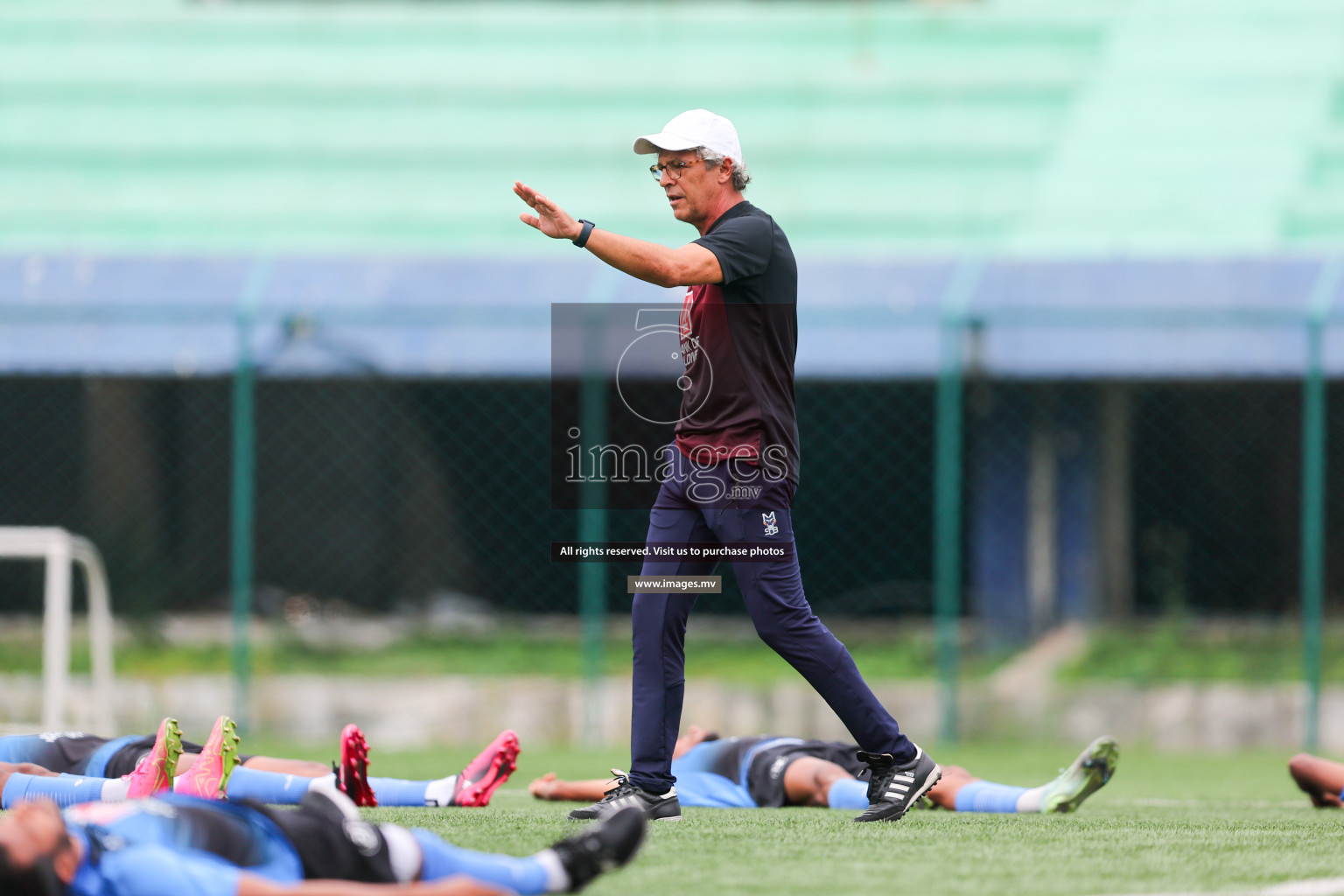 Maldives Practice Sessions on 26 June 2023 before their match in Bangabandhu SAFF Championship 2023 held in Bengaluru Football Ground