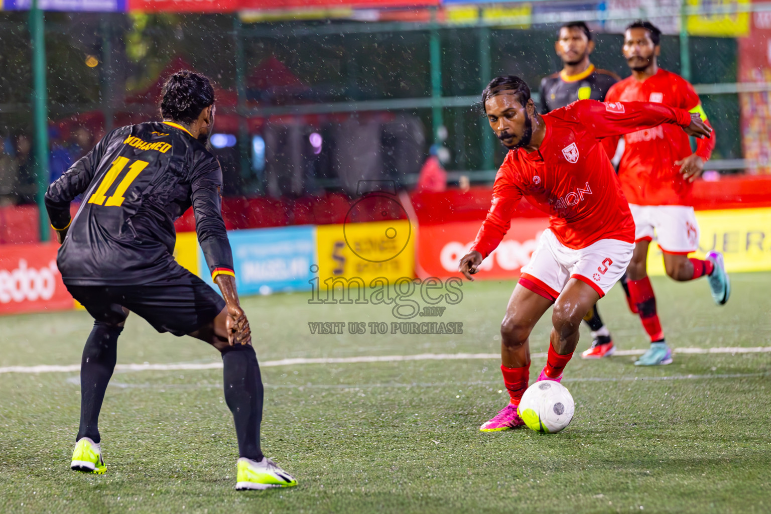 B Thulhaadhoo vs B Eydhafushi in Day 26 of Golden Futsal Challenge 2024 was held on Friday , 9th February 2024 in Hulhumale', Maldives
Photos: Hassan Simah / images.mv