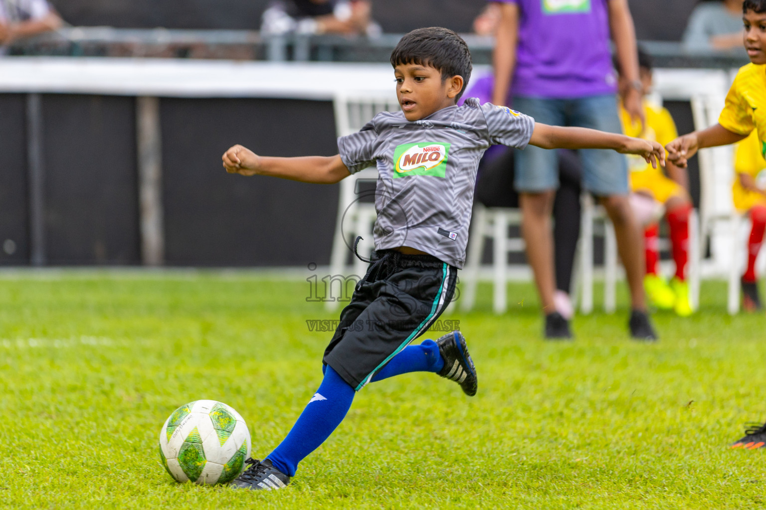 Day 2 of MILO Kids Football Fiesta was held at National Stadium in Male', Maldives on Saturday, 24th February 2024.