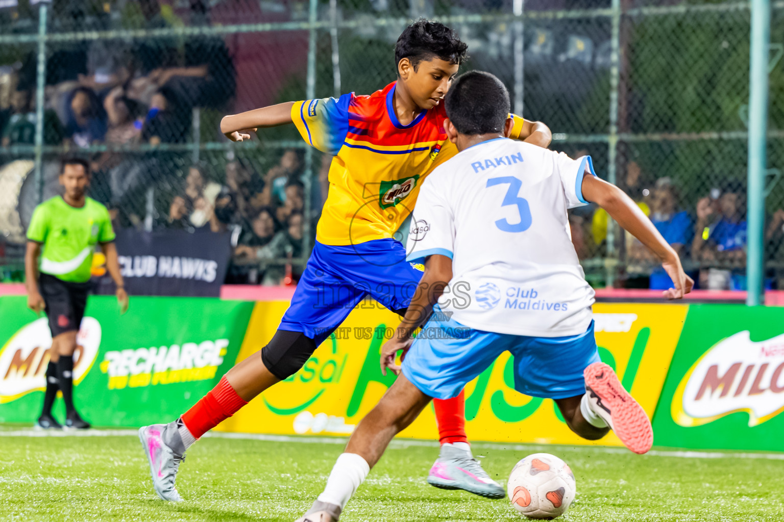 Arena vs Hawks in the Final of Milo Sector League 2025 was held in Rehendhi Futsal Ground, Hulhumale', Maldives on Tuesday, 18th November 2025. Photos: Nausham Waheed  / images.mv