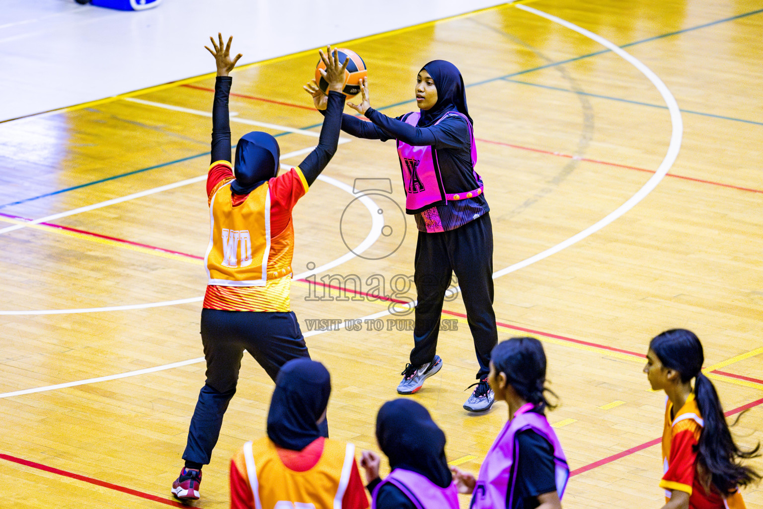 Day 2 of 21st National Netball Tournament was held in Social Canter at Male', Maldives on Thursday, 10th May 2024. Photos: Nausham Waheed / images.mv