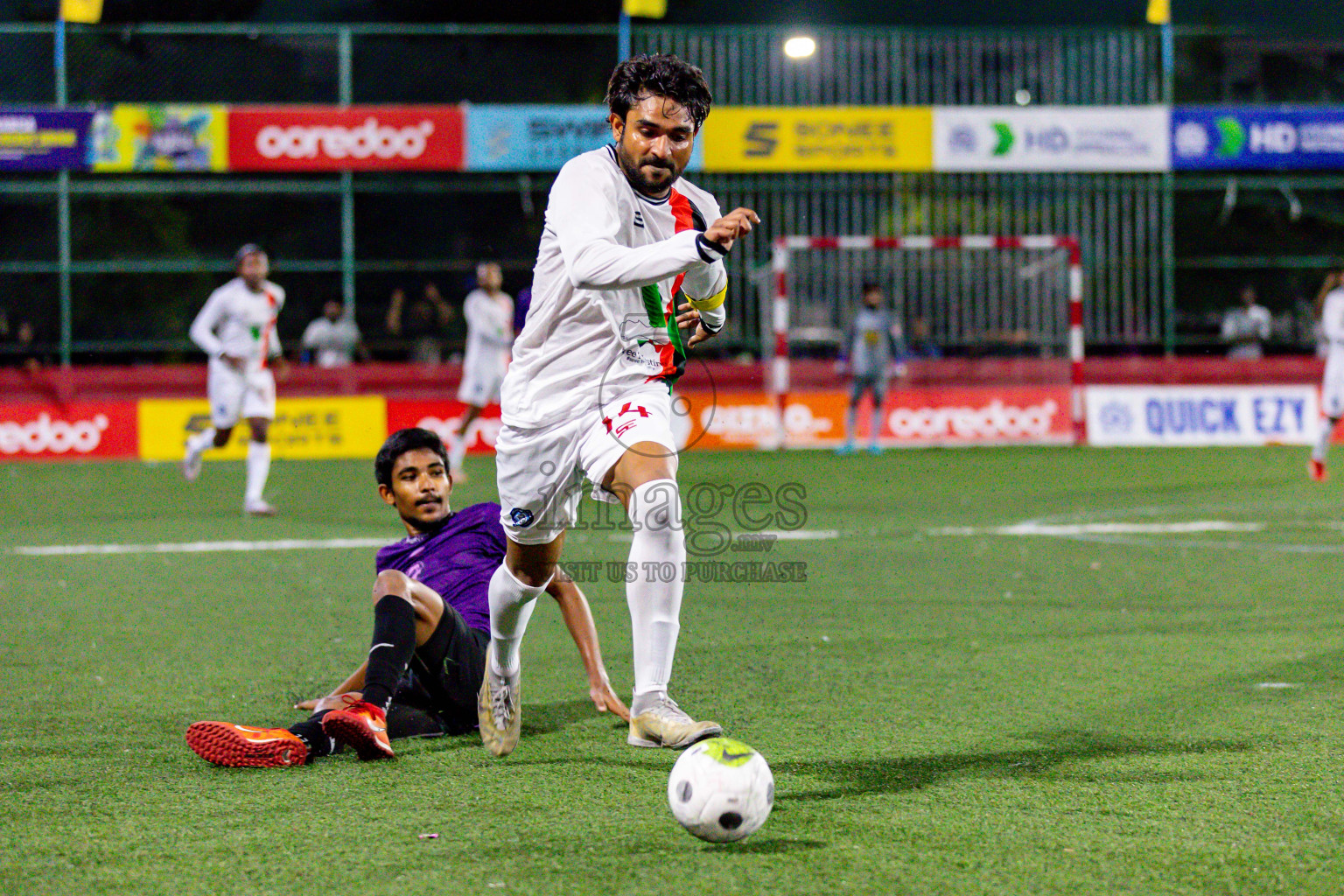 GA. Kolamaafushi vs GA. Kanduhulhuhdhoo in Day 19 of Golden Futsal Challenge 2024 was held on Friday, 2nd February 2024 in Hulhumale', Maldives 
Photos: Hassan Simah / images.mv