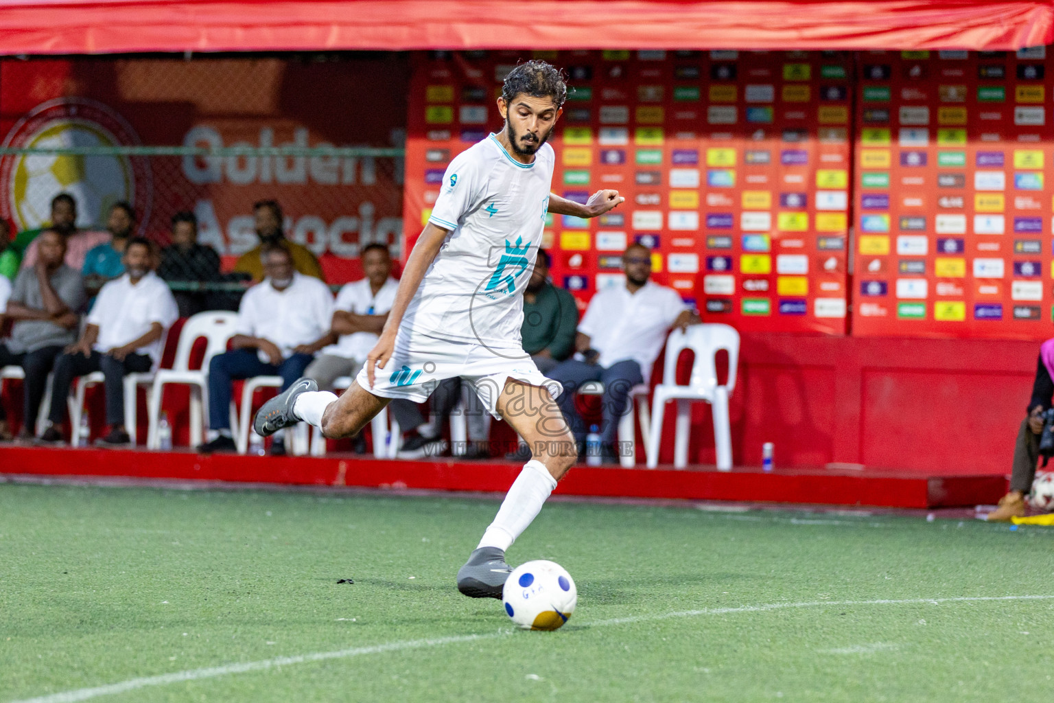 AA. Mathiveri VS AA. Thoddoo in Atoll Round Final on Day 20 of Golden Futsal Challenge 2025 was held on Friday, 24 January 2025, in Hulhumale', Maldives. 
Photos: Hassan Simah / images.mv