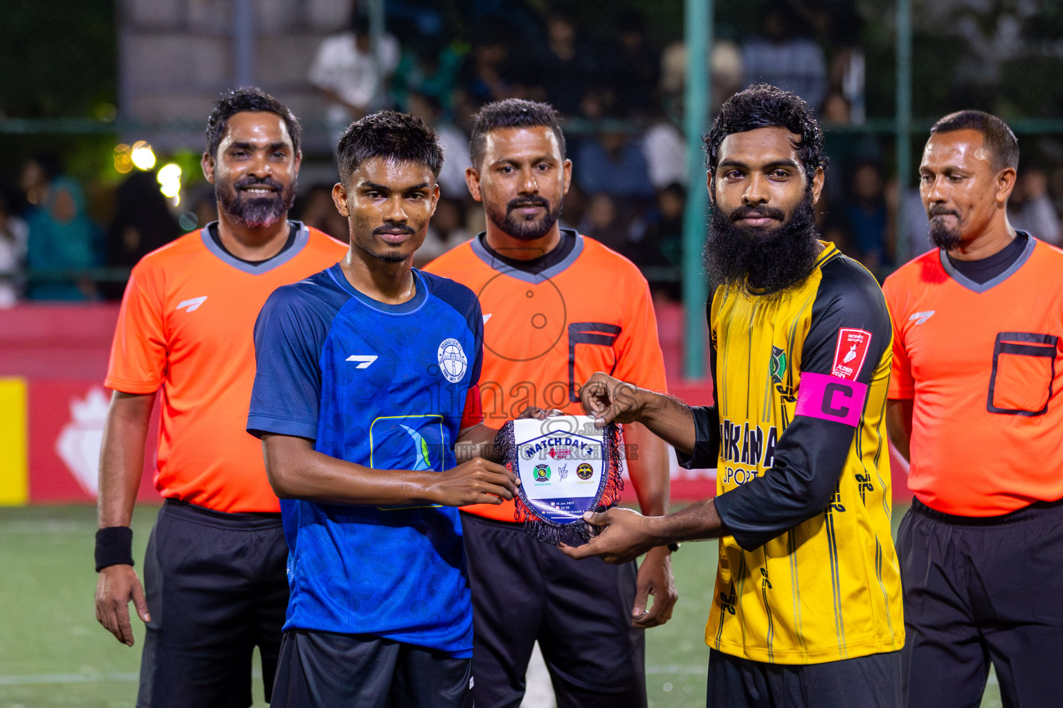 HA Vashafaru vs HA Hoarafushi in Day 5 of Golden Futsal Challenge 2024 was held on Friday, 19th January 2024, in Hulhumale', Maldives Photos: Mohamed Mahfooz Moosa / images.mv