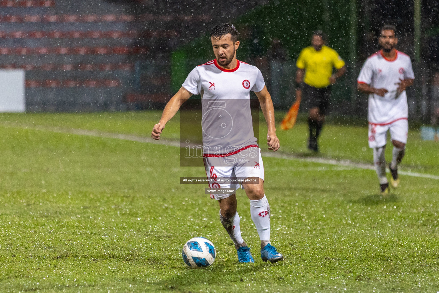 JJ Sports Club vs Buru Sports Club in the 2nd Division 2022 on 18th July 2022, held in National Football Stadium, Male', Maldives Photos: Hassan Simah / Images.mv