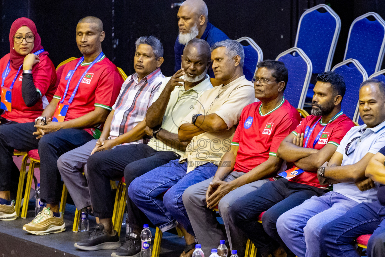 Maldives vs Sri Lanka in Day 2 of CAVA U20 Woman's Volleyball Championship 2024 was held in Social Center, Male', Maldives on 19th July 2024. Photos: Nausham Waheed / images.mv