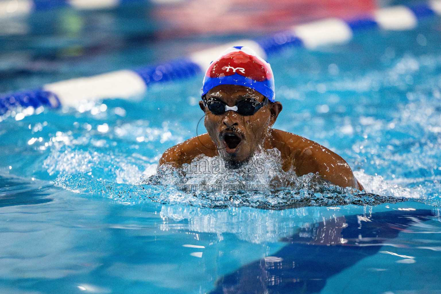 Day 5 of National Swimming Competition 2024 held in Hulhumale', Maldives on Tuesday, 17th December 2024. Photos: Hassan Simah / images.mv