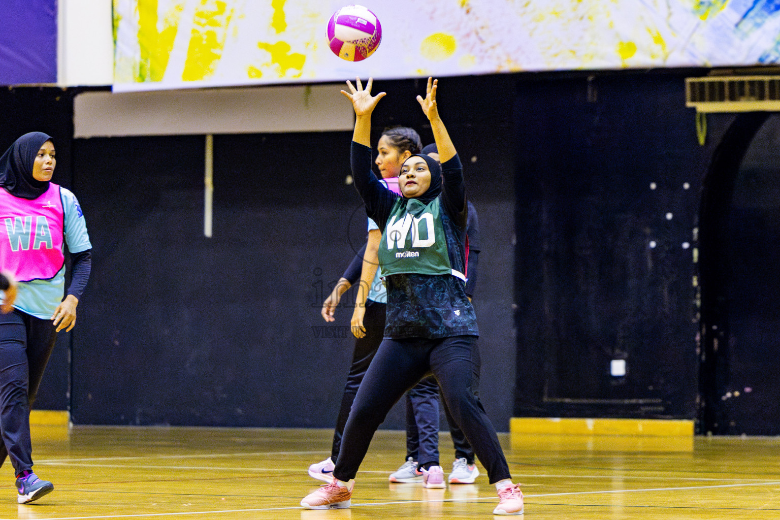 Xenith Sports Club vs MV Netters in Day 10 of National Netball Tournament 2025 held in Social Center at Male', Maldives on Tuesday, 27th May 2025. Photos: Nausham Waheed / images.mv