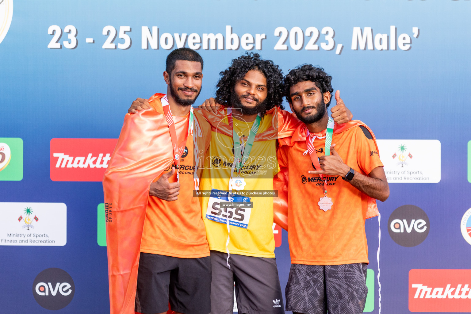 Day 3 of National Athletics Championship 2023 was held in Ekuveni Track at Male', Maldives on Saturday, 25th November 2023. Photos: Nausham Waheed / images.mv