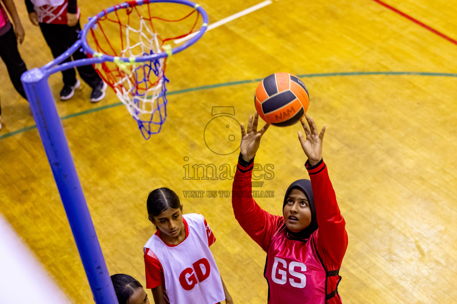 Day 13 of 25th Inter-School Netball Tournament was held in Social Center at Male', Maldives on Saturday, 24th August 2024. Photos: Hassan Simah / images.mv