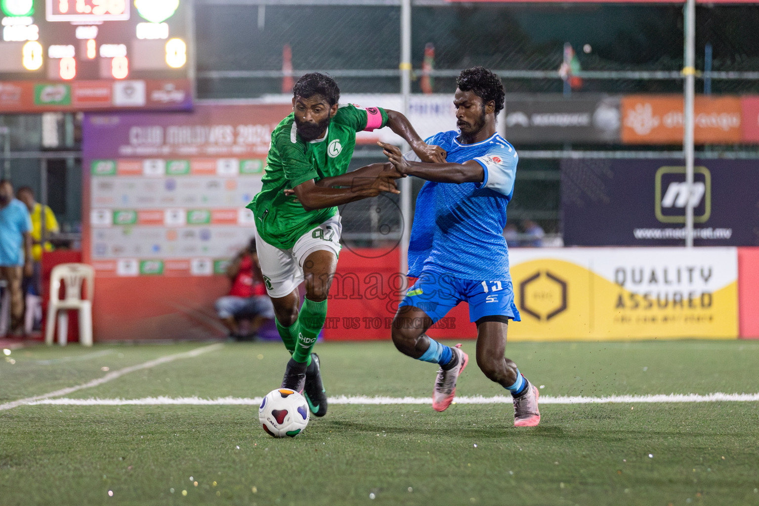 CLUB HDC vs CLUB FEN in Club Maldives Cup 2024 held in Rehendi Futsal Ground, Hulhumale', Maldives on Monday, 23rd September 2024. 
Photos: Mohamed Mahfooz Moosa / images.mv