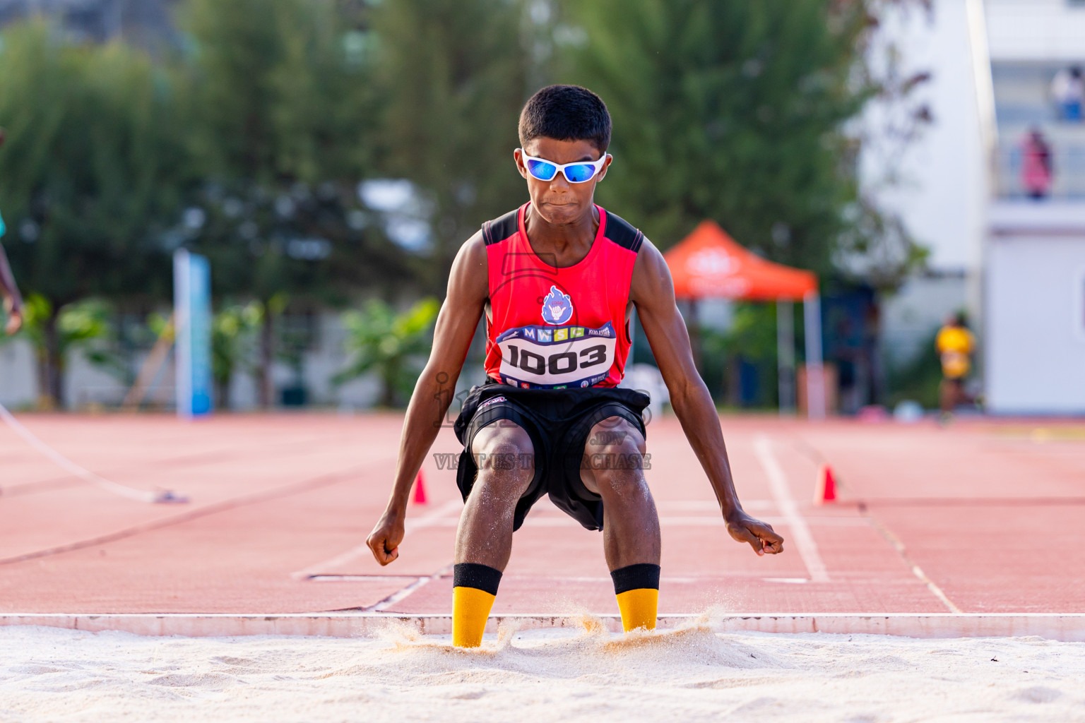 Day 3 of MWSC Interschool Athletics Championships 2024 held in Hulhumale Running Track, Hulhumale, Maldives on Monday, 11th November 2024. Photos by: Nausham Waheed / Images.mv