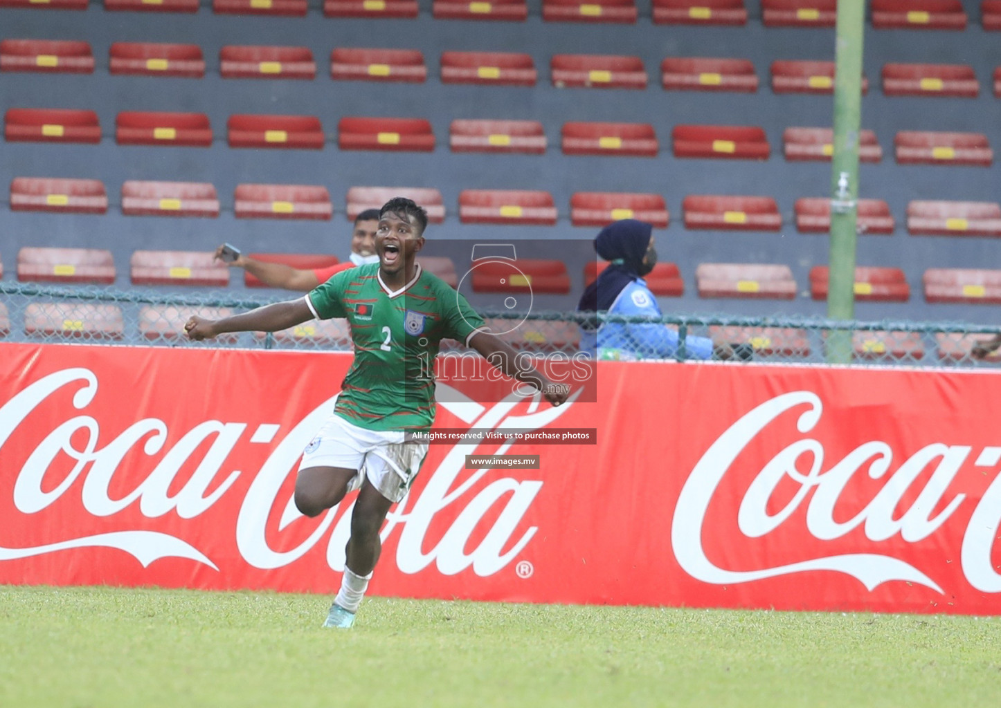 Bangladesh vs India in SAFF Championship 2021 held on 1st October 2021 in Galolhu National Stadium, Male', Maldives