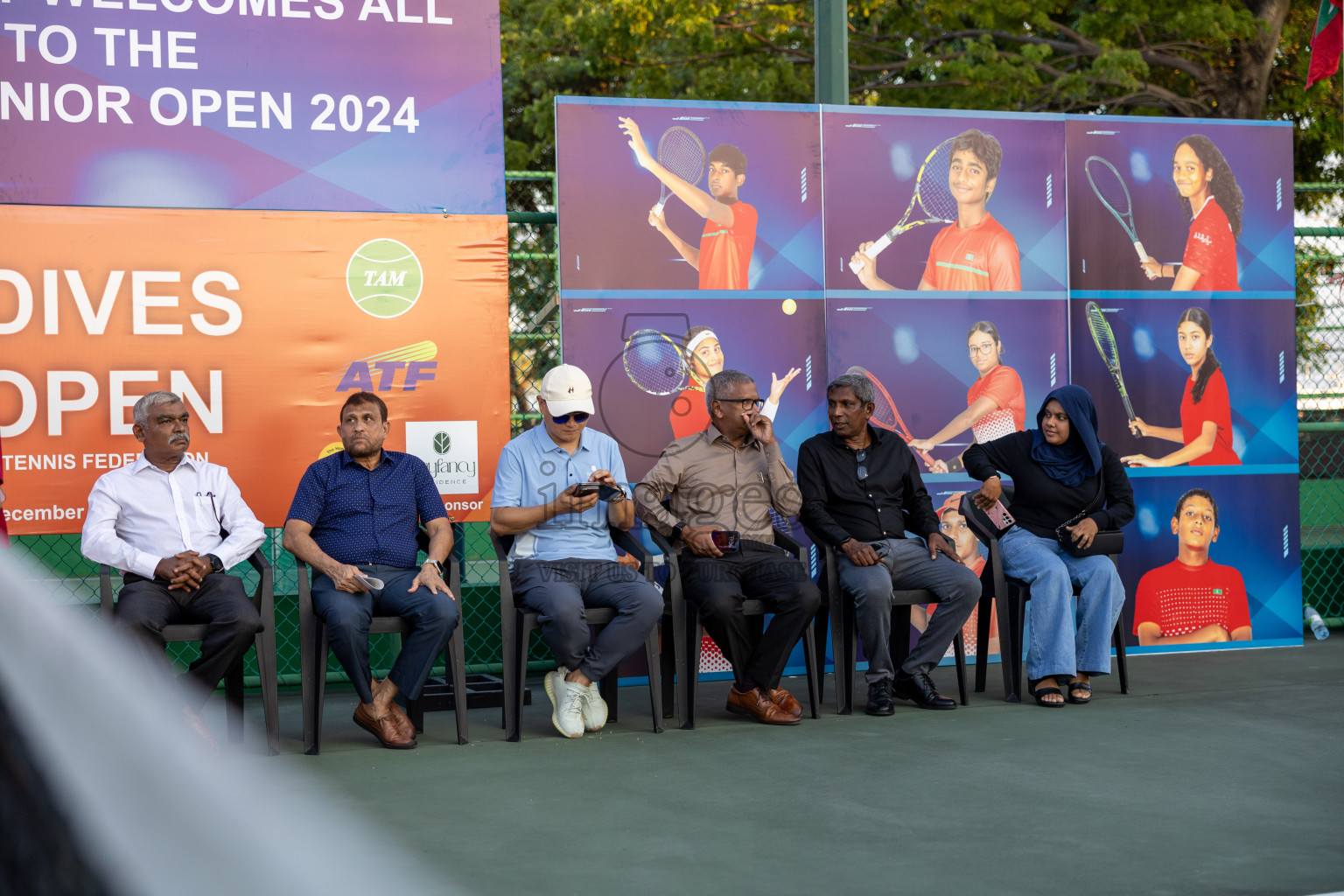 Day 1 of ATF Maldives Junior Open Tennis was held in Male' Tennis Court, Male', Maldives on Monday, 9th December 2024. Photos: Nausham Waheed, Ismail Thoriq / images.mv