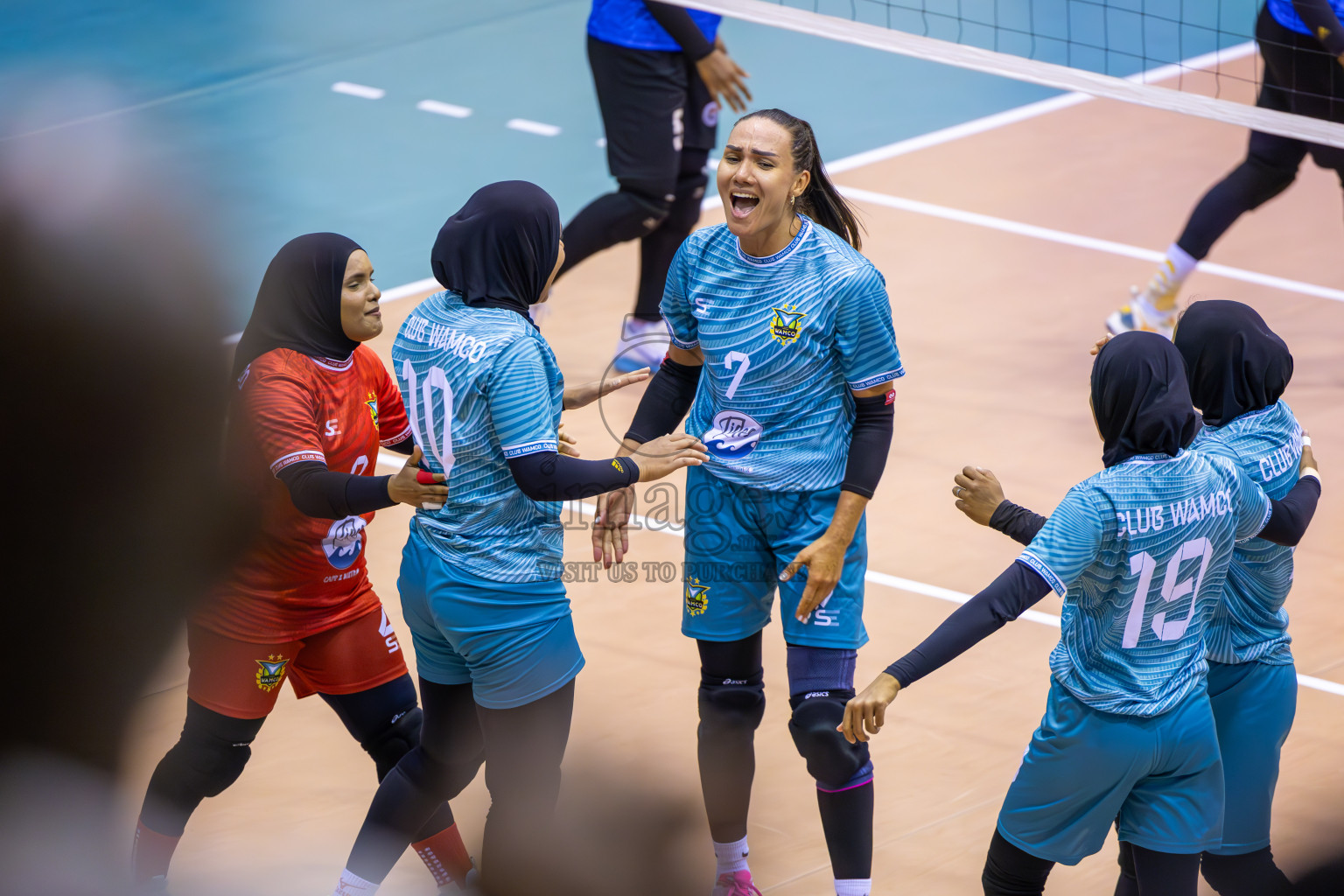 Club WAMCO vs Police Club in the final of National Volleyball Championship 2024 (women's division) was held in Social Center Indoor Hall on Thursday, 24th October 2024. 
Photos: Ismail Thoriq / images.mv