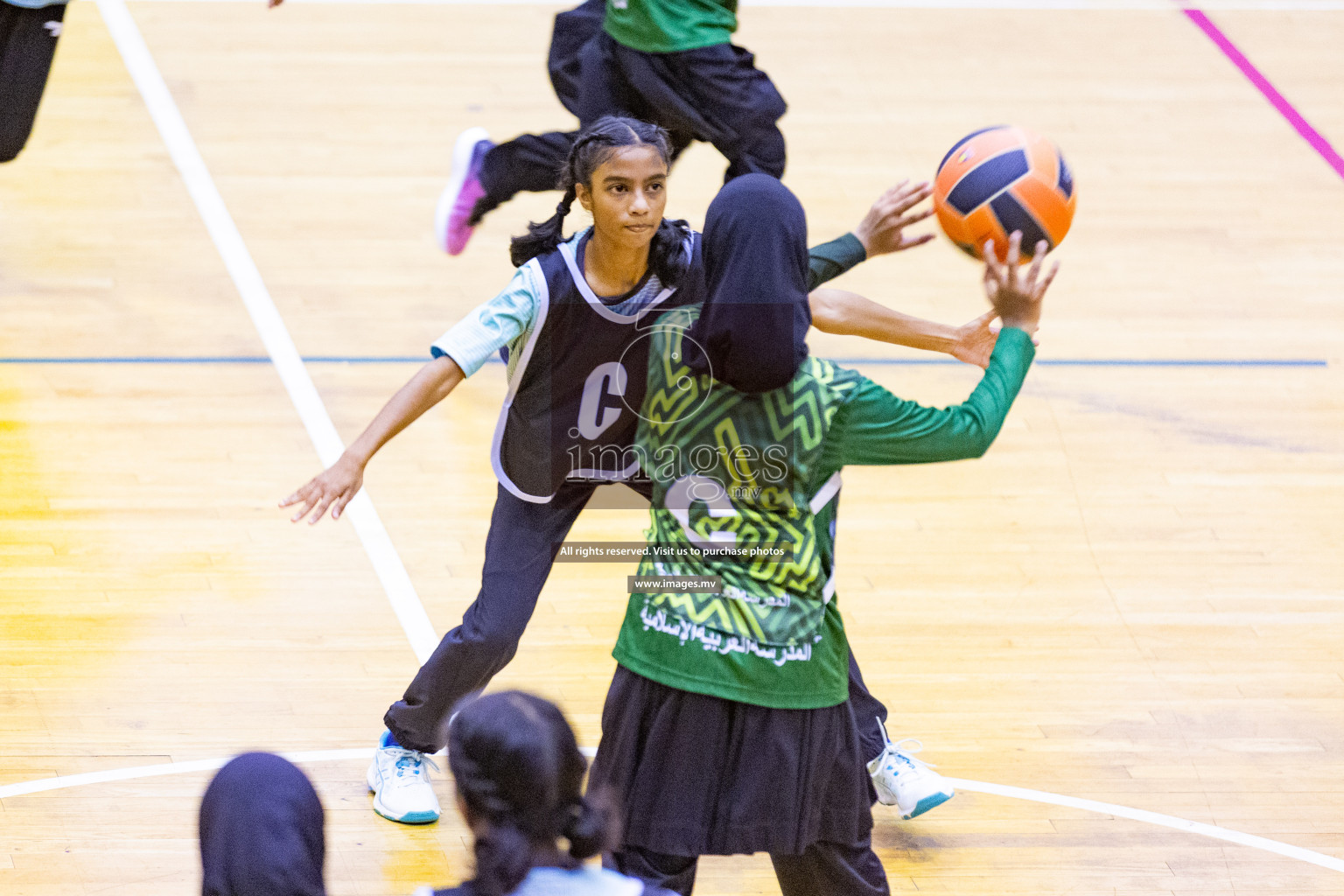 Day5 of 24th Interschool Netball Tournament 2023 was held in Social Center, Male', Maldives on 31st October 2023. Photos: Nausham Waheed / images.mv