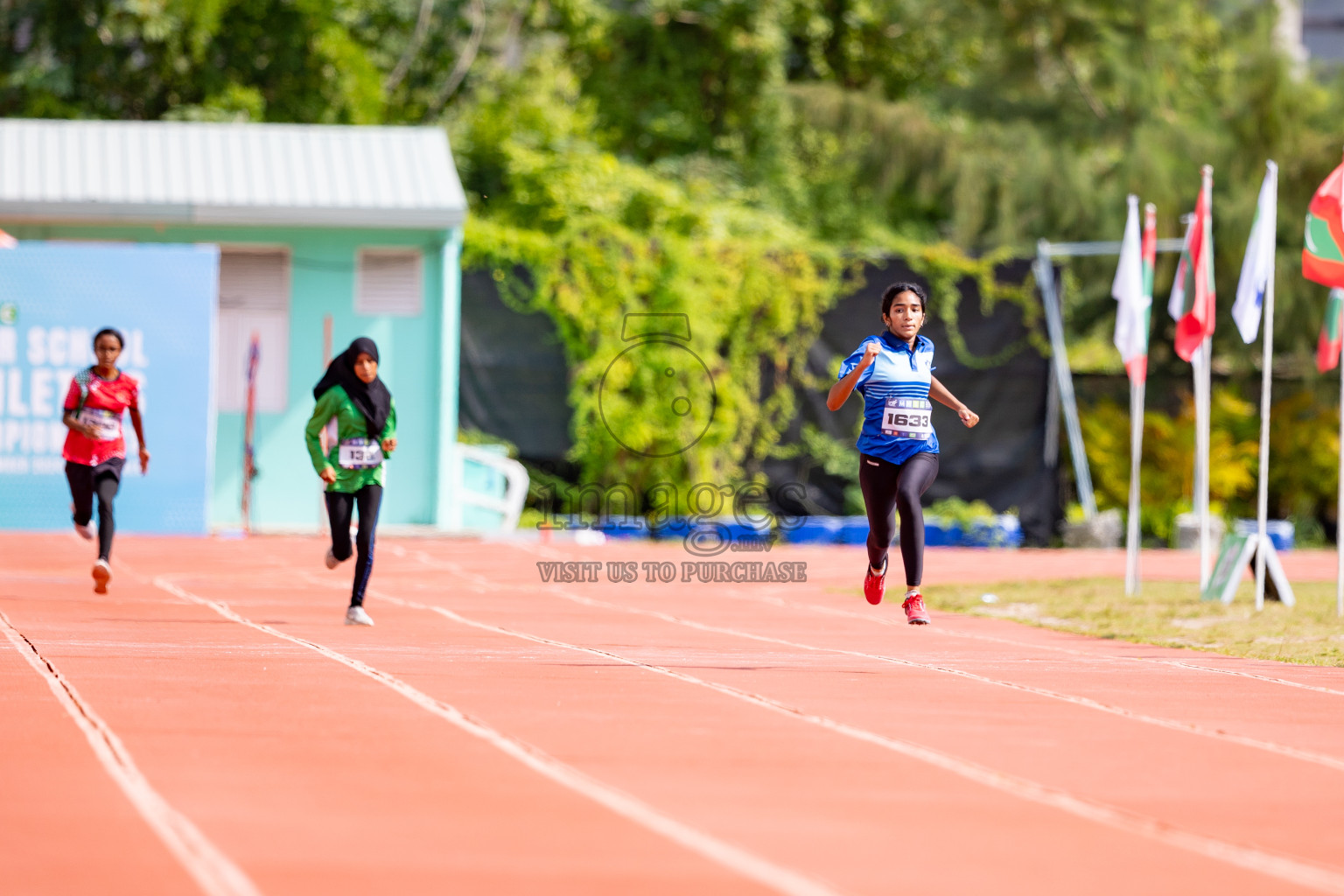 Day 3 of MWSC Interschool Athletics Championships 2024 held in Hulhumale Running Track, Hulhumale, Maldives on Monday, 11th November 2024. 
Photos by: Hassan Simah / Images.mv