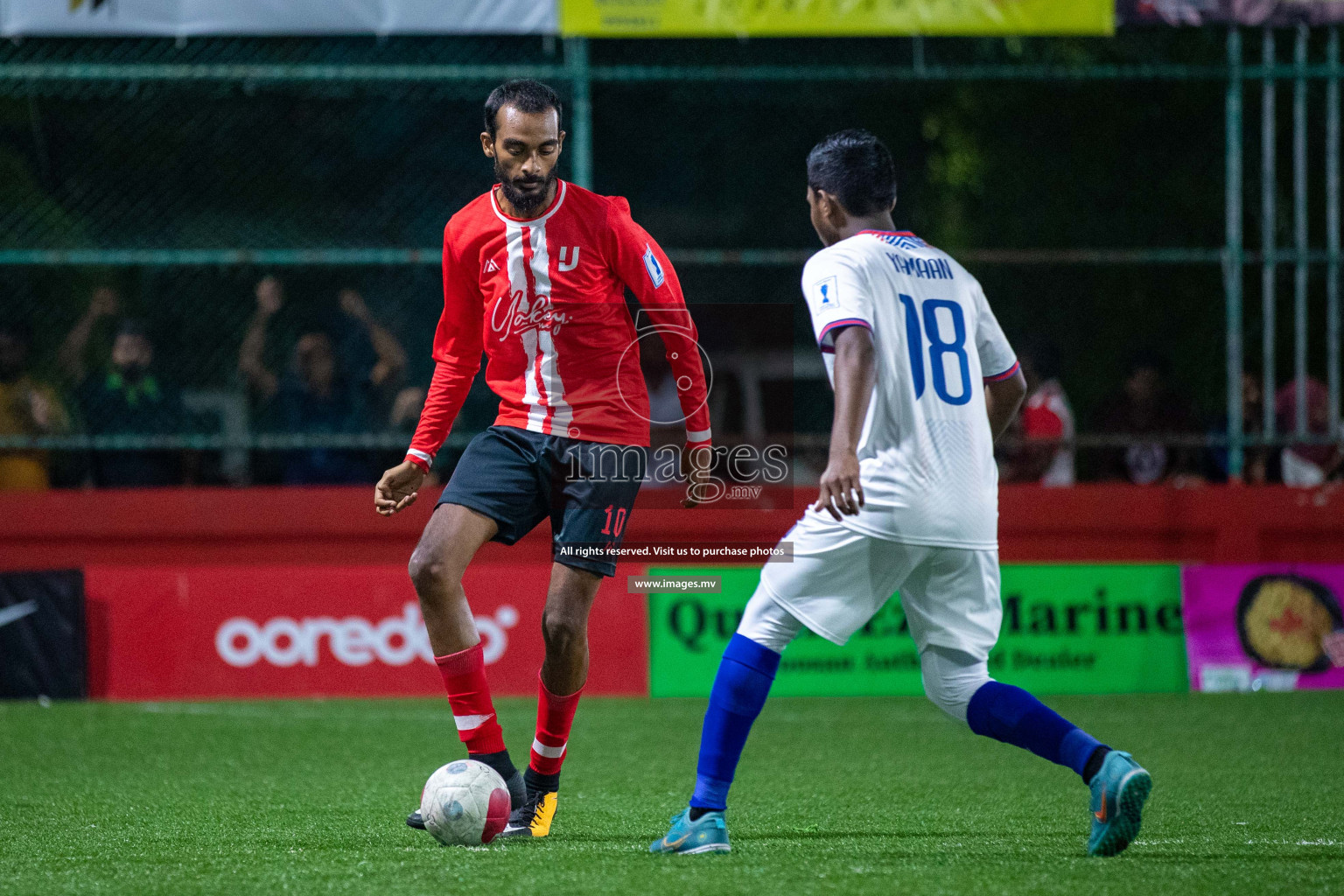 GA. Kanduhulhudhoo vs GA. Nilandhoo in Day 7 of Golden Futsal Challenge 2023 on 11 February 2023 in Hulhumale, Male, Maldives