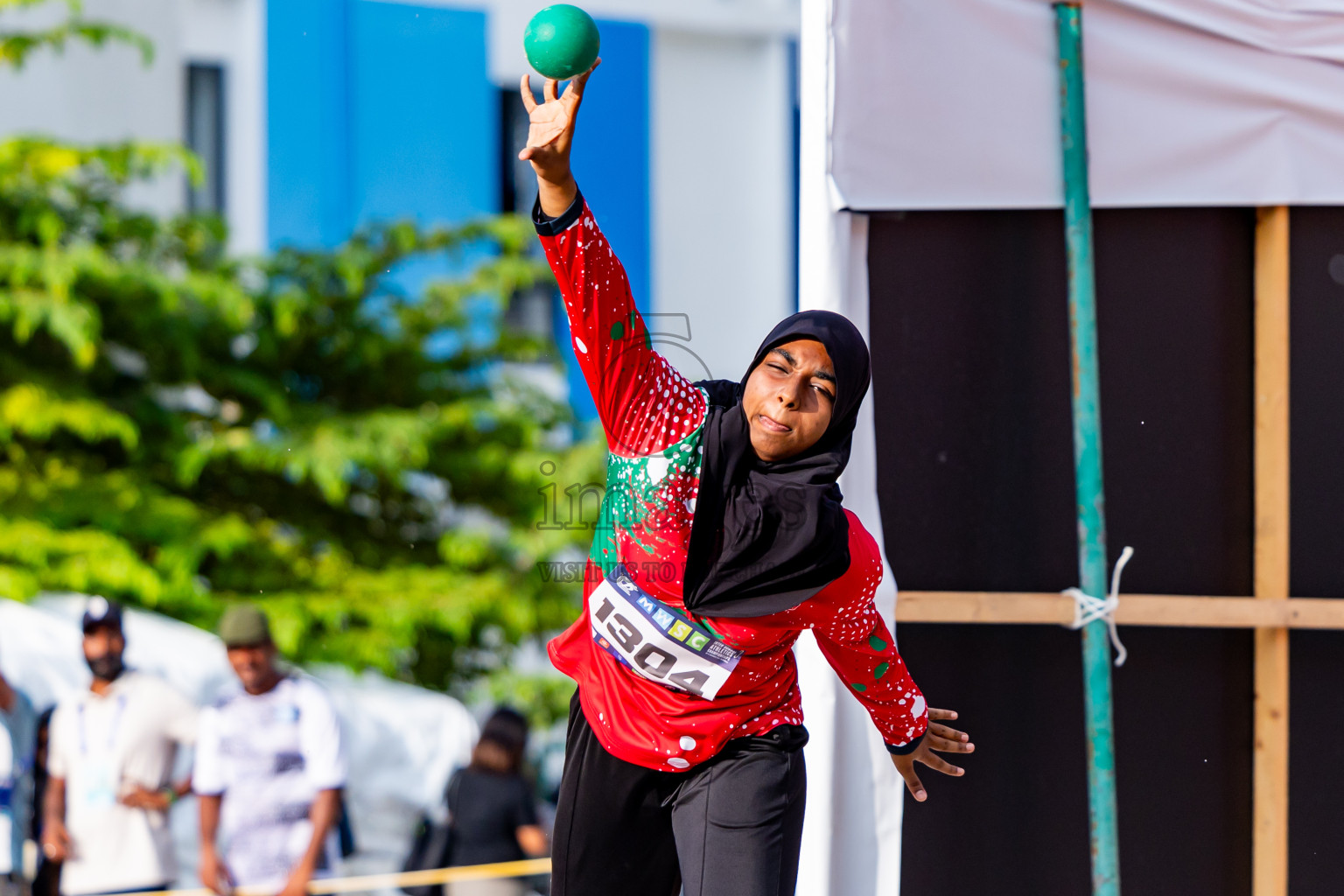 Day 3 of MWSC Interschool Athletics Championships 2024 held in Hulhumale Running Track, Hulhumale, Maldives on Monday, 11th November 2024. Photos by:  Nausham Waheed / Images.mv