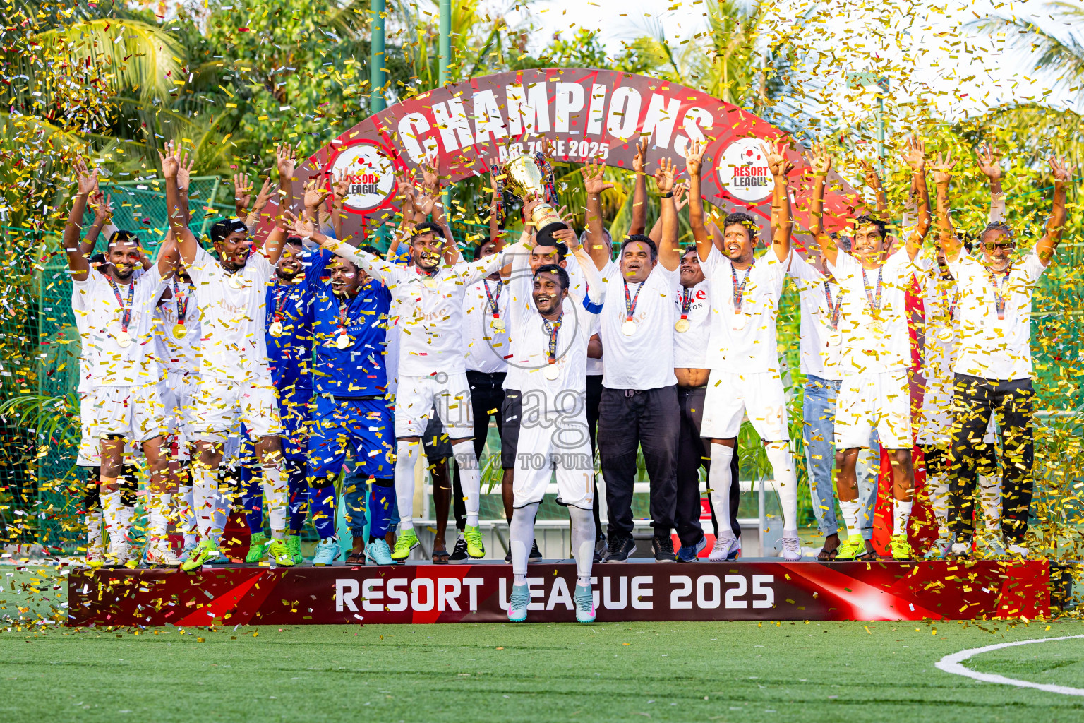 Barcelo vs Conrad in the Final of Resort League 2025 (Ari Zone) was held on Sunday, 28th June 2025 in Conrad Maldives Rangali Island, Alif Dhaalu Atoll, Maldives. Photos: Nausham Waheed / images.mv